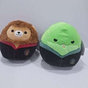 Squishmallows- Harry Potter- Set of Gryffindor and Slytherin Plush